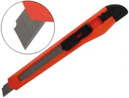 Cúter Q-Connect cuchilla estrecha naranja